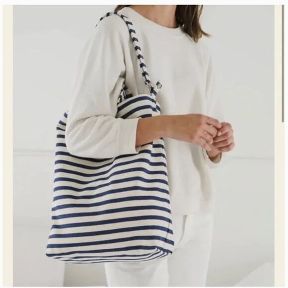 Baggu Duck Bag Stripe Canvas Tote Bag - Picture 1 of 12